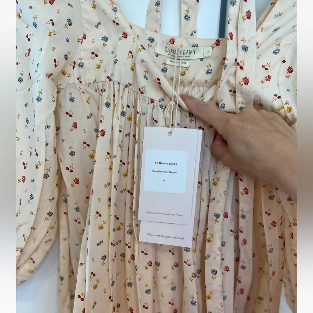 🚨 S O L D 🚨 NWT Christy Dawn Bianca Carnelian Aster Garden S - Picture 7 of 11